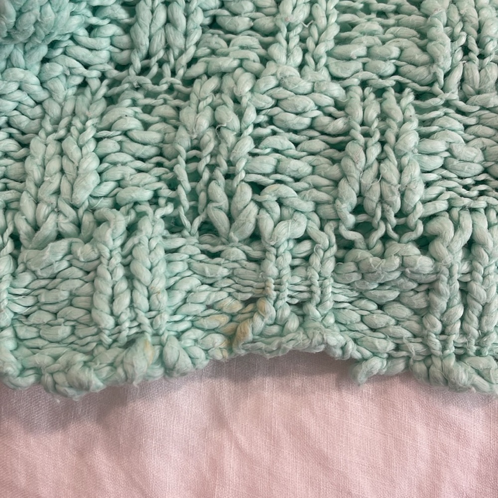 Free people good condition Mint Green Knit Sweater size XS - Picture 9 of 9